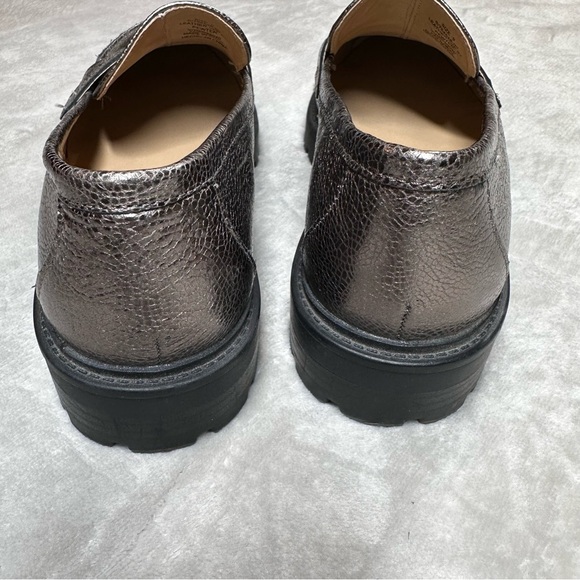 Banana Republic Vee St Metallic Loafers Sz 9 - Picture 8 of 10